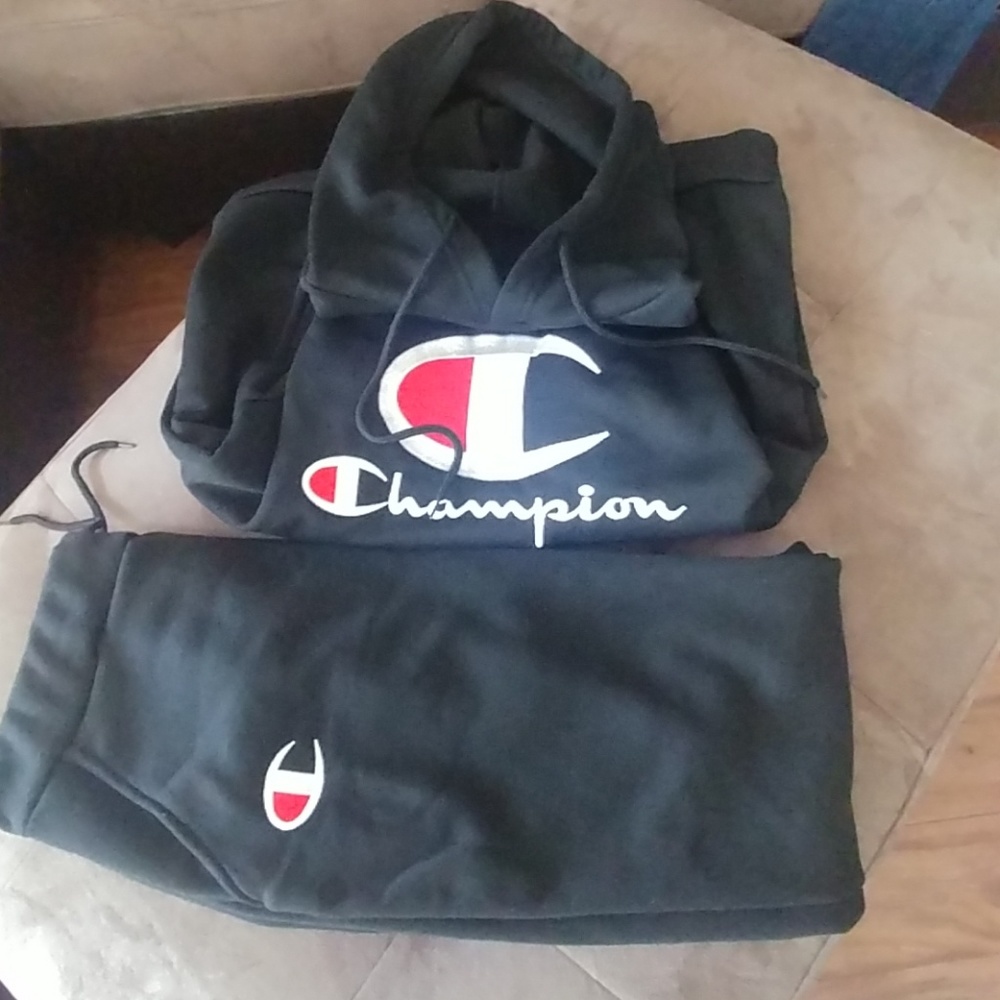Two pieces champion sweat suit